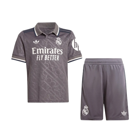 Camiseta Real Madrid Tercera equipo Niño 2024-25 Gris